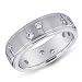 14K White Gold Contemporary Diamond Band Ring