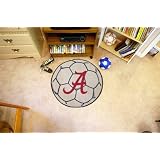 Alabama Crimson Tide SOCCER BALL SHAPED AREA WELCOME BATH MAT RUG by 1stDownShop