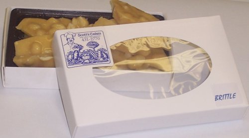 Scott's Cakes 1 2 lb. Macadamia Nut Brittle in a White Gourmet Box by Scott's Cakes