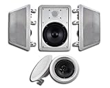 New Acoustic Audio HT-65 In Wall Home Theater Surround Sound Speakers