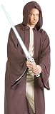 Mens Costume Sci Fi Outer Space Fantasy Star Wars Heroic Long Hooded Jedi Robe Party Outfit