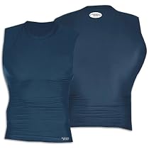 Player's Edge Sleeveless Compression Shirt - Big K ( sz. L, Navy )