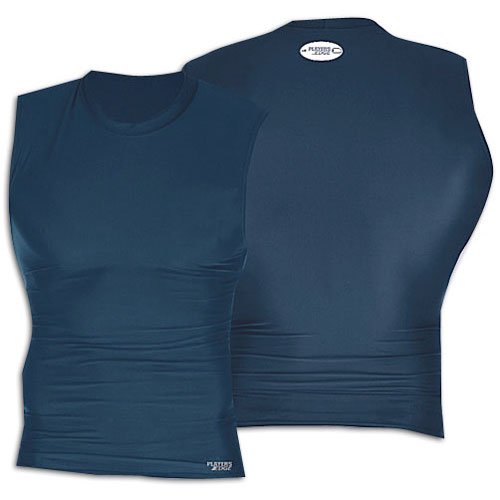 Player's Edge Sleeveless Compression Shirt - Big K ( sz. L, Navy )
