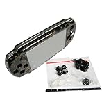 Pattern black FRONT+BACK FACEPLATE&BUTTONS for PSP 2000