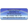 Adress-Etiketten "Regenbogen" mit Ihrer kompletten Adresse, 160 St�ck, ca. 56 x 23 mm, f�r bis zu 5 Zeilen Text