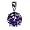Schmuck-Pur Echt Silber Solitär-Zirkonia-Anhänger amethyst lila