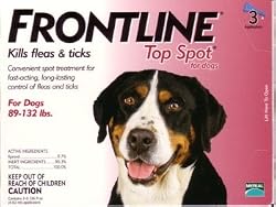 Frontline TOP SPOT for dogs 89-132 lbs 3 month supply