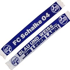 FC Schalke 04 Schal Ein Leben Lang Blau Wei�