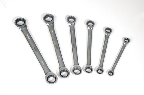 Clés polygonales SAM Outillage 106C-J6Z Jeu de 6 clés polygonales à cliquet de 8 à 19 mm + 1 pantalon SPECIAL PRICE