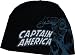 Captain America Marvel Comics REVERSIBLE Beanie Hat - Striped Logo Skull Knit Cap