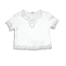 Ave Blu - Toddler Girls Short Sleeve Top, White (Size 2T)