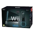 Nintendo Wii Console (Black) with Wii Sports + Wii Sports Resort and Motion Plus Controller (Wii) [import anglais]