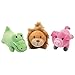 Coastal Pet Products Li'l Pals Plush and Vinyl Hamburger Dog Toy w/ Squeaker, Multicolored, 3.5