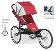 Performance Series Single Jogging Stroller-RedSilver