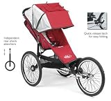 Performance Series Single Jogging Stroller-RedSilver
