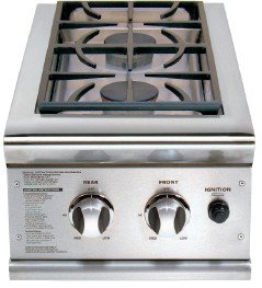 DCS: BGB132BI 30'' Built-in Double Side Burner with 17,000 BTU and Battery Ignition