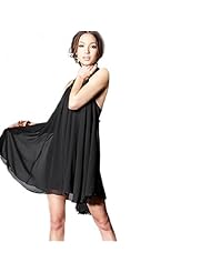 Sexy Chiffon/Cotton Cocktail Halter Sleeveless Jeweled Backless Evening Dress/Party Dress/Mini Dress 