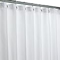 Fabric Shower Curtain Liner- White