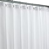 Fabric Shower Curtain Liner - White