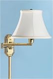 Traditional Pin-up Wall Lamp 19ext Empr/polshd Brs