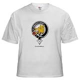 Campbell Clan Crest Badge Family White T-Shirt by CafePress