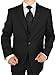 Giorgio Napoli Men's Suit Three Button Jacket Side Vents Pleated Pants