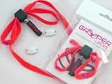 Greeper Shoe Laces - Flats Red - Sure Grip Toggle - Once Applied Always Tied