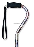 >cane adj offset hndl cmps rose. Offset Handle Aluminum Cane