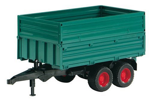 Childrens Toyshop  Toys : Bruder 02010 Tandem Axle Tipping Trailer Removable Top