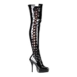 INDULGE-3050, Color: Black Patent, Women's Size (US): 16