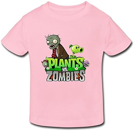 FANNGBABY Kid's Toddler Plants Vs Zombies Age 2-6 T-shirt Pink 3 Toddler
