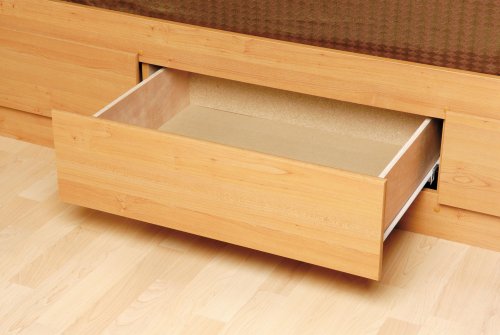 Prepac Sonoma Maple Queen Platform Storage Bed (6-drawers)