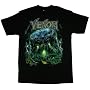 MARVEL COMICS VENOM "ENVENOMMATED" Black Cotton Tee Licensed