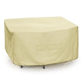 Mr. Bar-B-Q Backyard Basics Eco-Cover PVC Free Premium Square Patio Set Cover