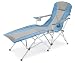 Gelert Tobago Stl Lounger (Fabric Arms) Drinks Holder