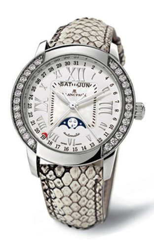 Blancpain Women's Diamond Leman Complete Calendar Automatic Watch #3253.6044.56B