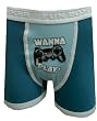 Wanna Play? Gamers Boxer Briefs for men