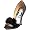 Badgley Mischka Women's Randall Peep-Toe Pump,Black Satin,5 M US