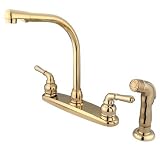 New - 8 HIGH ARCH KIT FCT W/PVD SPR -Polish Brass Finish by Kingston Brass