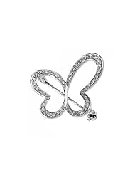Diamond Butterfly Brooch - 1/4 ct tw