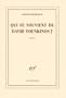 Qui se souvient de David Foenkinos�?