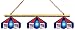 Imperial New York Giants Licensed Three Shade Stained Glass Billiard Table Lamp