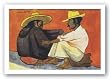 Pareja Indigena by Diego Rivera 24"x16" Art Print Poster
