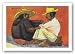 Pareja Indigena by Diego Rivera 24"x16" Art Print Poster