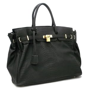 London Office Tote Croc Finish - Grey