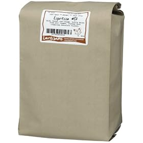 Larry's Beans Fair Trade Organic Coffee, Espresso #17, Whole Bean, 5-Pound Bag