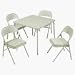 Office Products : Meco/Samsonite E48-34SN91 Table And Chairs Set