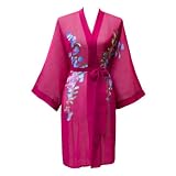 Sheer Silk Kimono- Handpainted (Short)