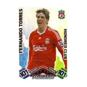Match Attax 2009-2010 Hundred Club LIVERPOOL Torres