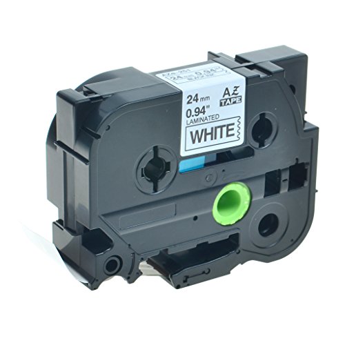 Greencycle 1 PK Replacment TZ251 TZe251 Black On White Tape Compatible with Brother P Touch Labeler